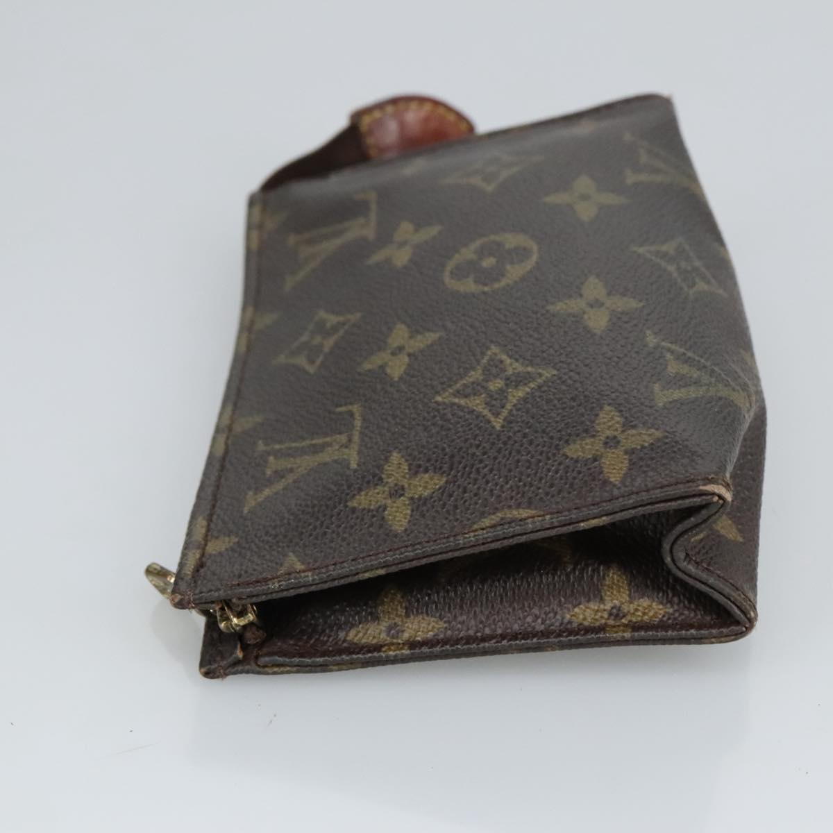 LOUIS VUITTON Monogram Poche Toilette 15 Pouch M47546 LV Auth hk1859