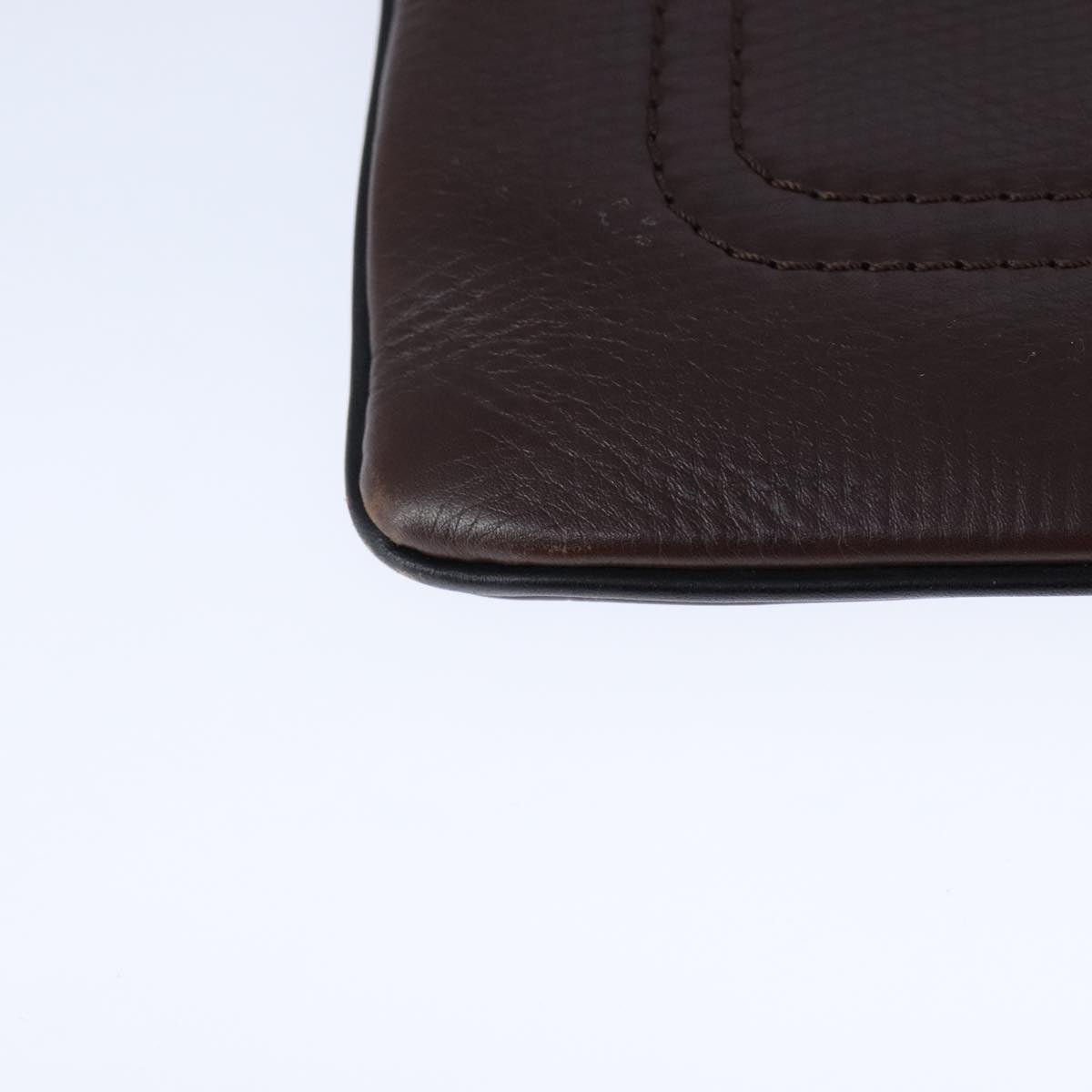 LOUIS VUITTON Utah Shawnee MM Shoulder Bag Leather Brown M93453 LV Auth hk1878