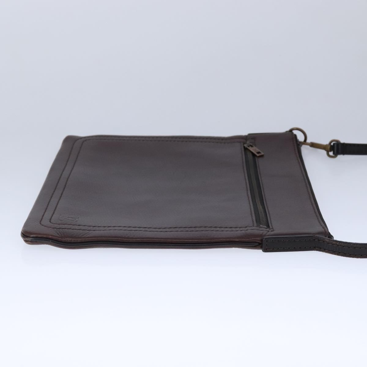 LOUIS VUITTON Utah Shawnee MM Shoulder Bag Leather Brown M93453 LV Auth hk1878