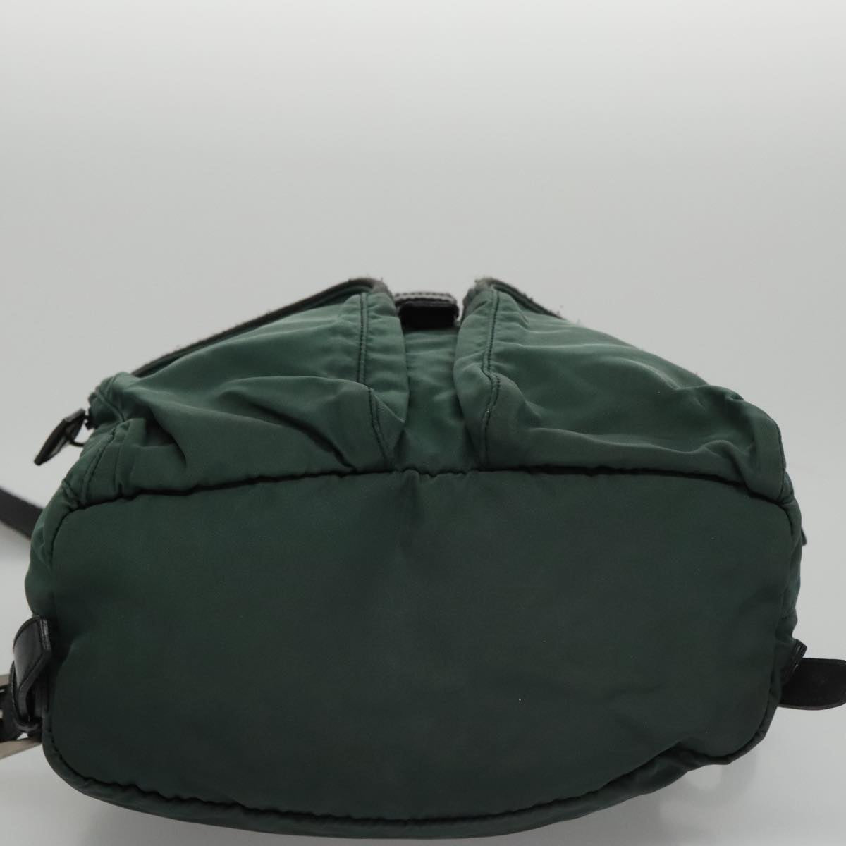 PRADA Backpack Nylon Green Auth hk1902