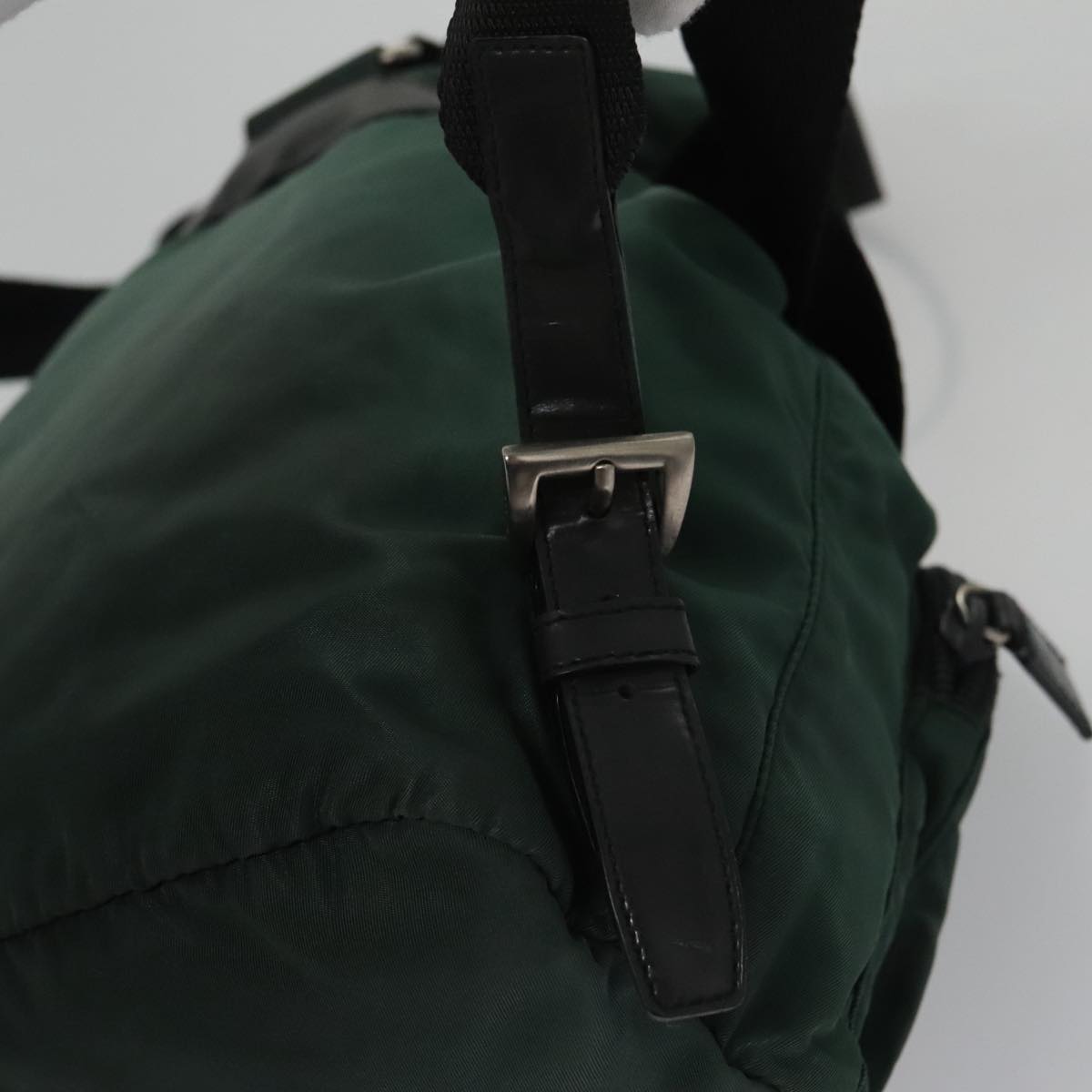 PRADA Backpack Nylon Green Auth hk1902