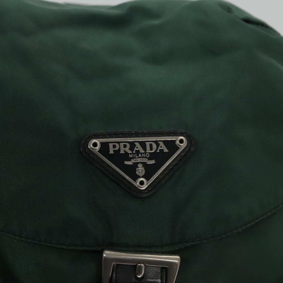 PRADA Backpack Nylon Green Auth hk1902