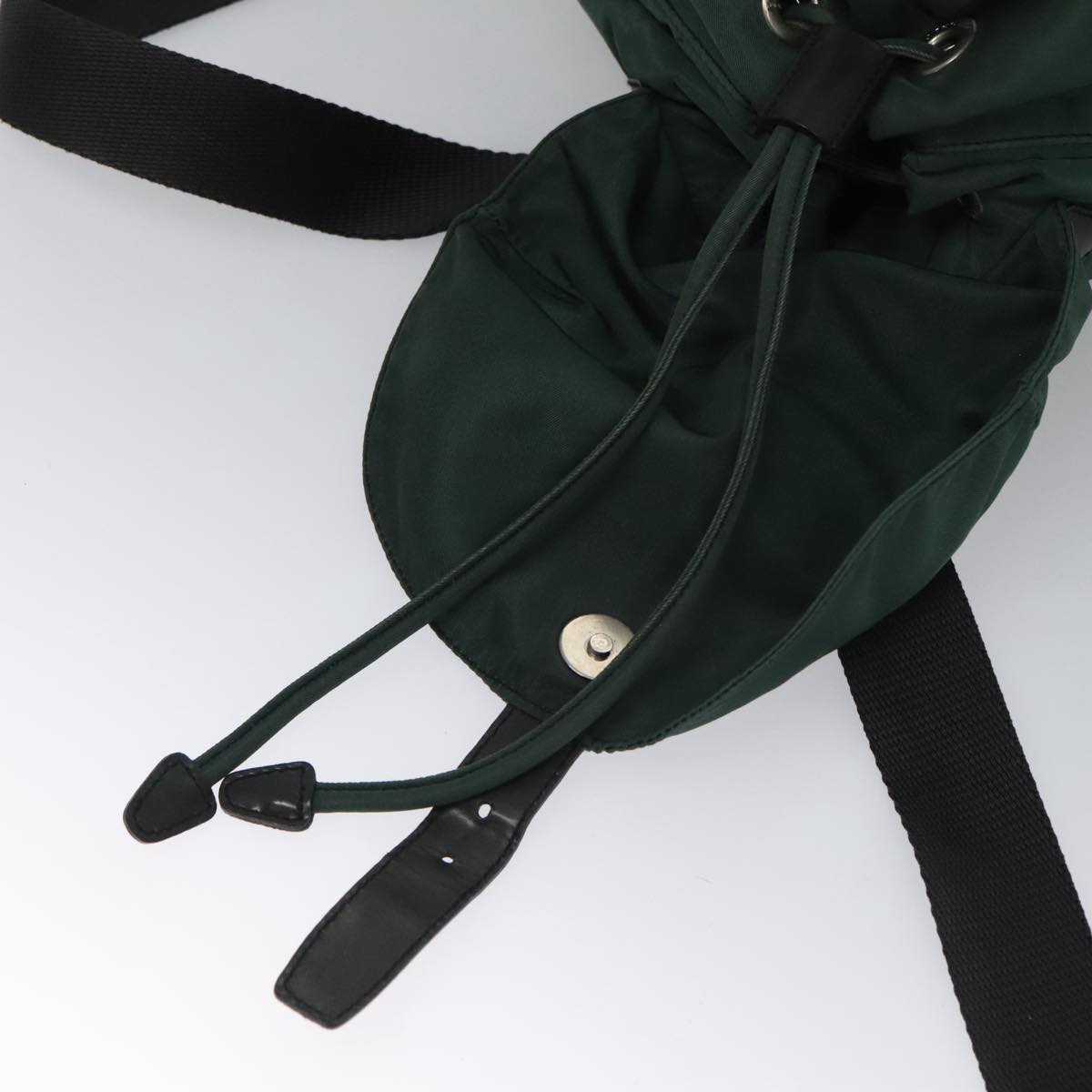 PRADA Backpack Nylon Green Auth hk1902