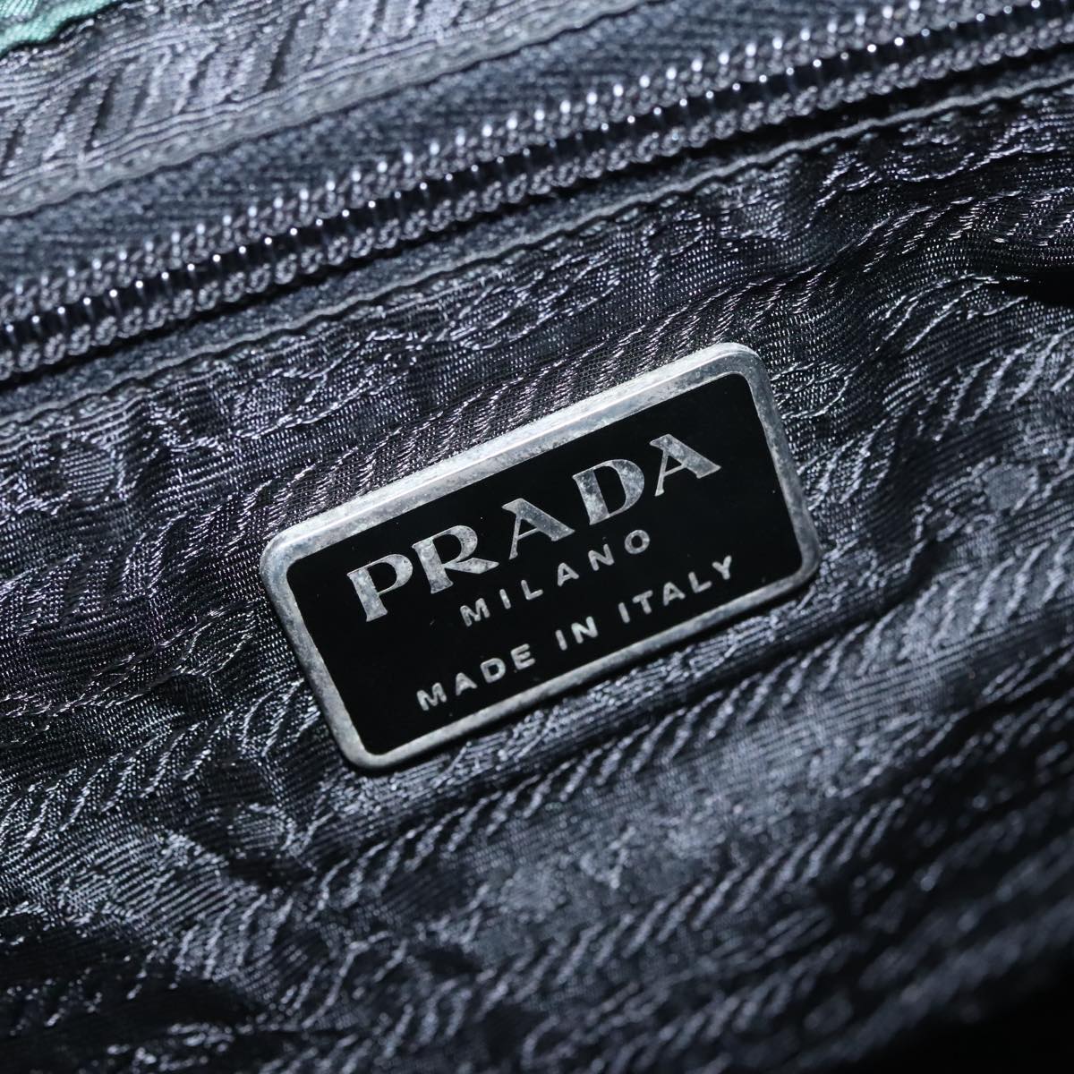 PRADA Backpack Nylon Green Auth hk1902