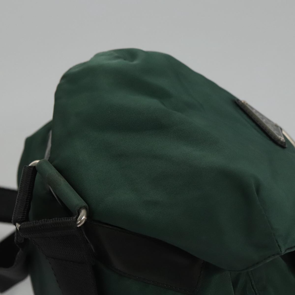 PRADA Backpack Nylon Green Auth hk1902