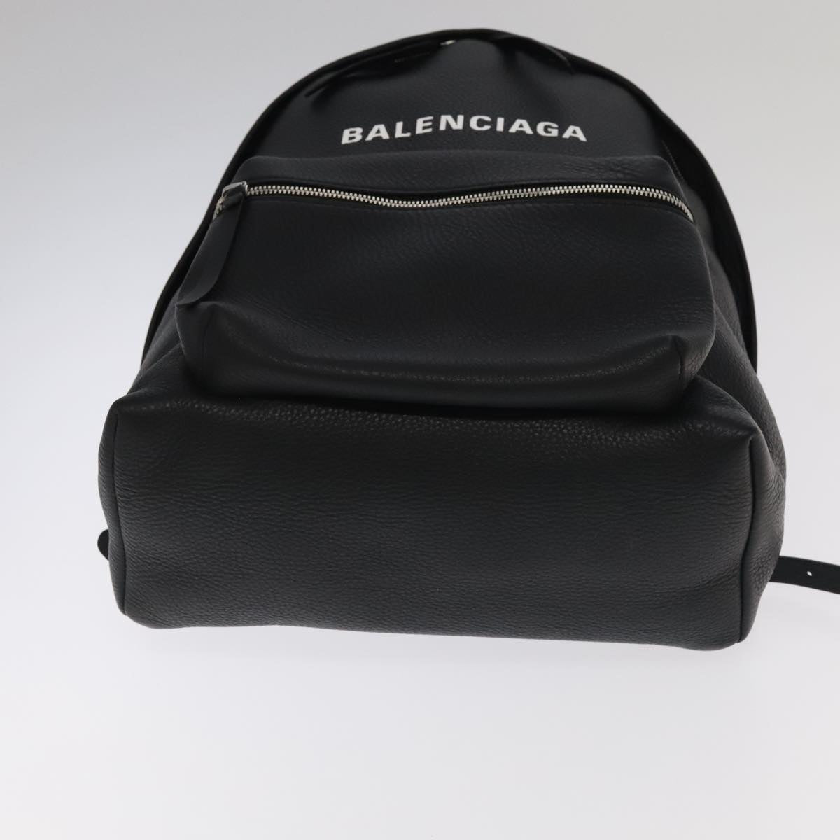 BALENCIAGA Every day Backpack Leather Black 502847 Auth hk1953