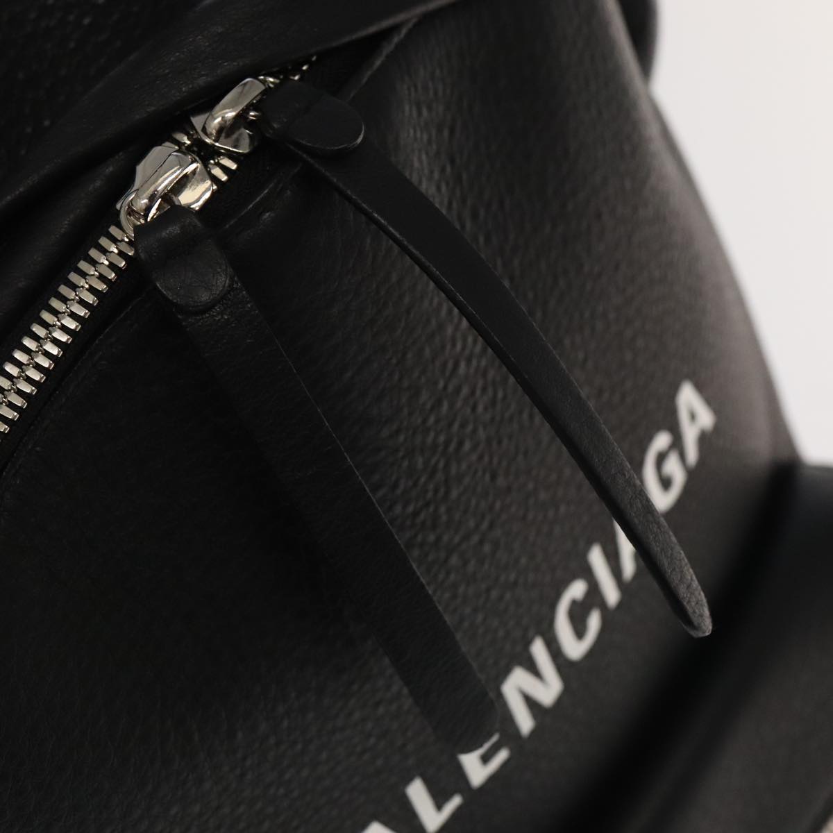 BALENCIAGA Every day Backpack Leather Black 502847 Auth hk1953