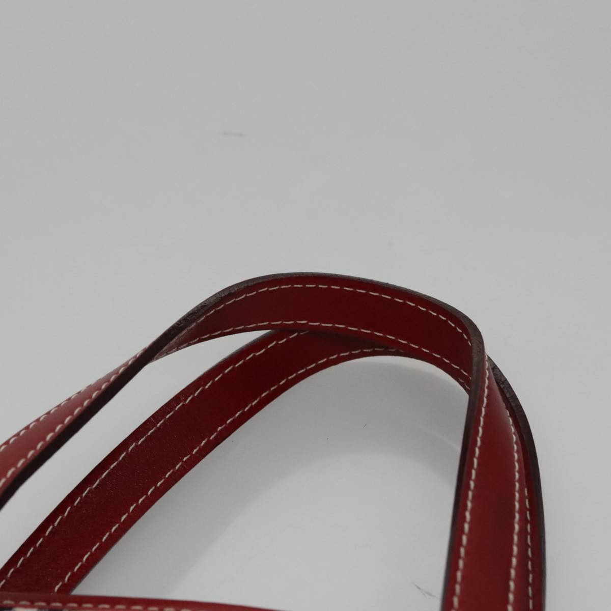 BURBERRY Blue Label Nova Check Tote Bag Canvas Red Beige Auth hk1956