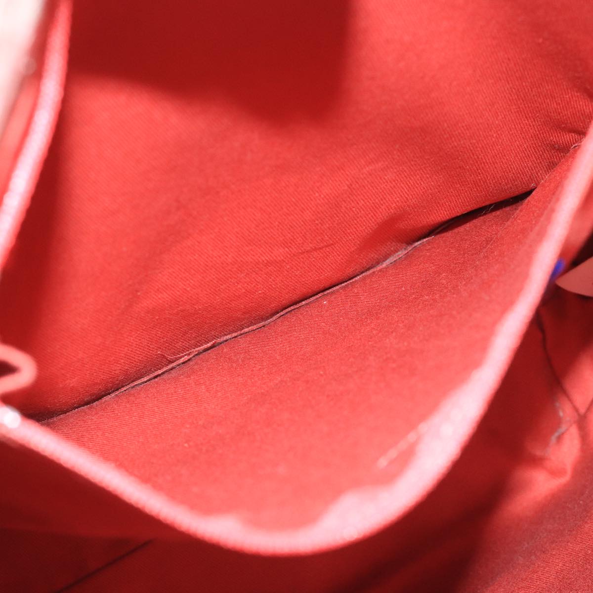 BURBERRY Blue Label Tote Bag Canvas Red Auth hk1973