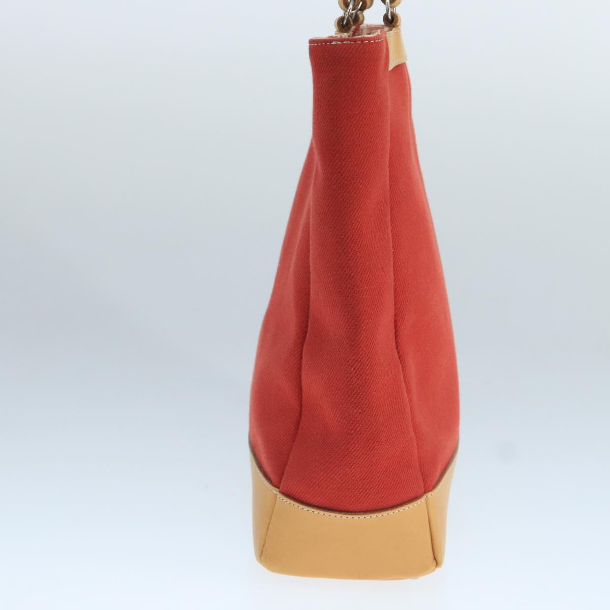 BURBERRY Blue Label Tote Bag Canvas Red Auth hk1973