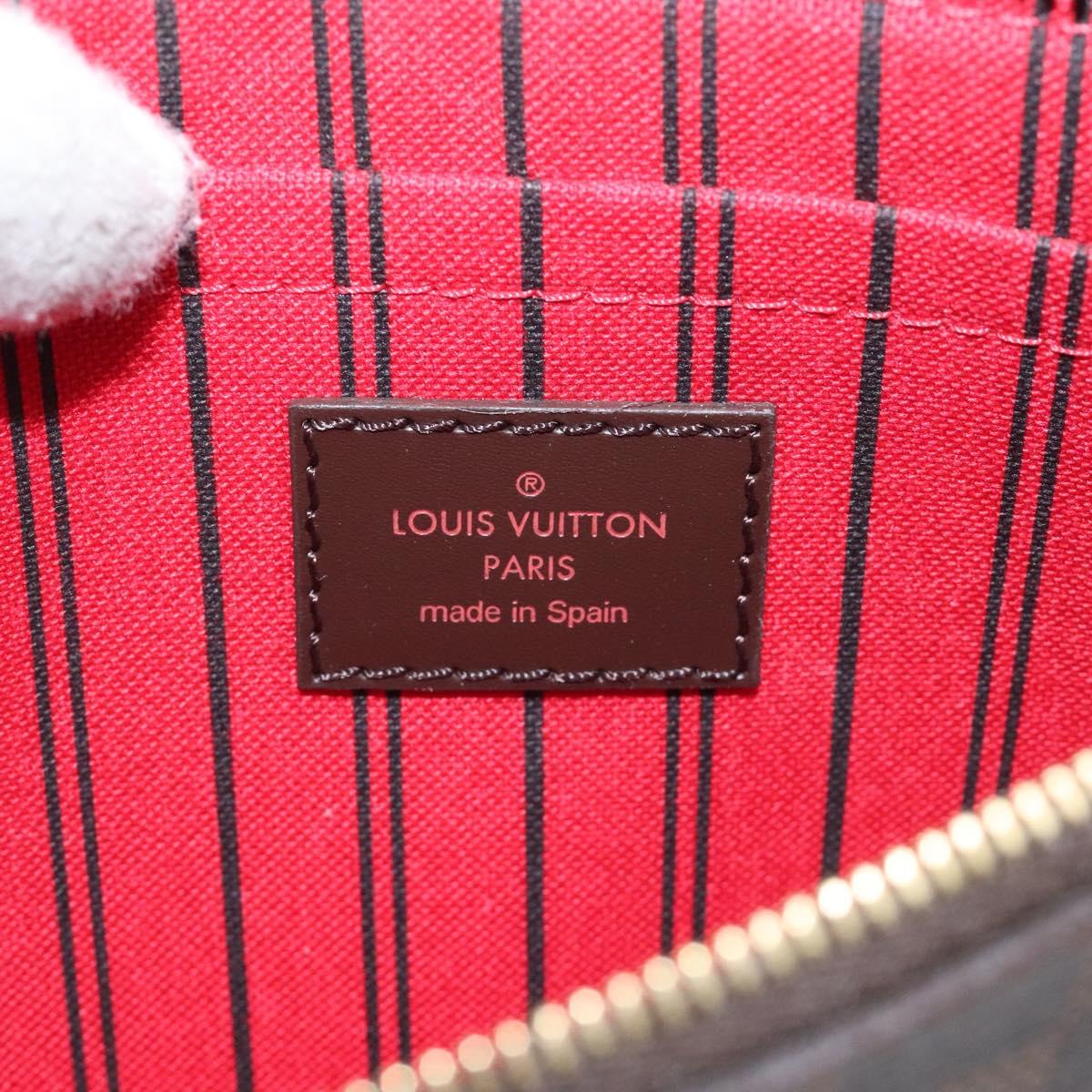 LOUIS VUITTON Damier Ebene Neverfull MM Pouch Accessory Pouch LV Auth hk2018V
