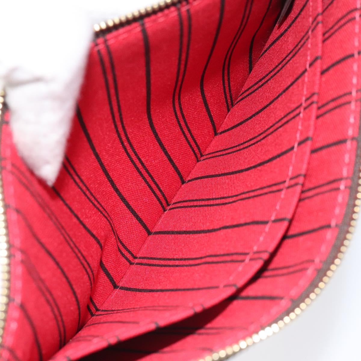 LOUIS VUITTON Damier Ebene Neverfull MM Pouch Accessory Pouch LV Auth hk2018V