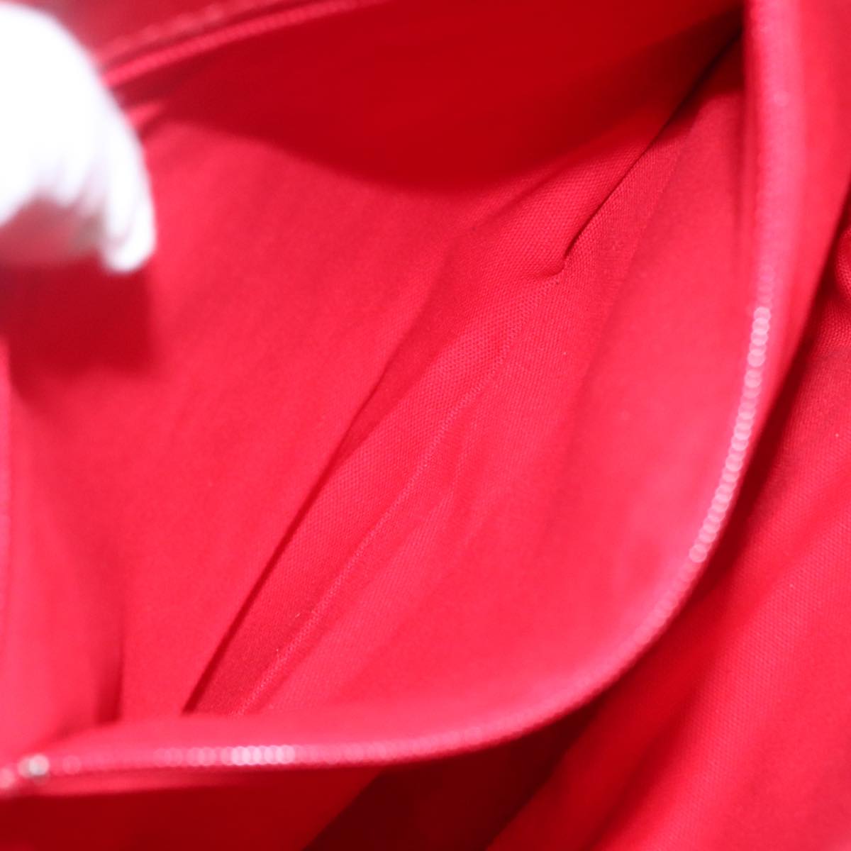 Burberrys Nova Check Blue Label Shoulder Bag Wool Beige Red Silver Auth hk2090