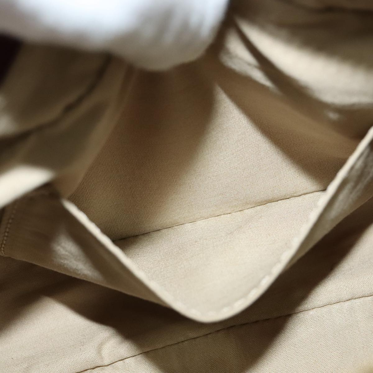 Chloe Shadow Shoulder Bag Leather 2way Brown Gold Auth hk2098