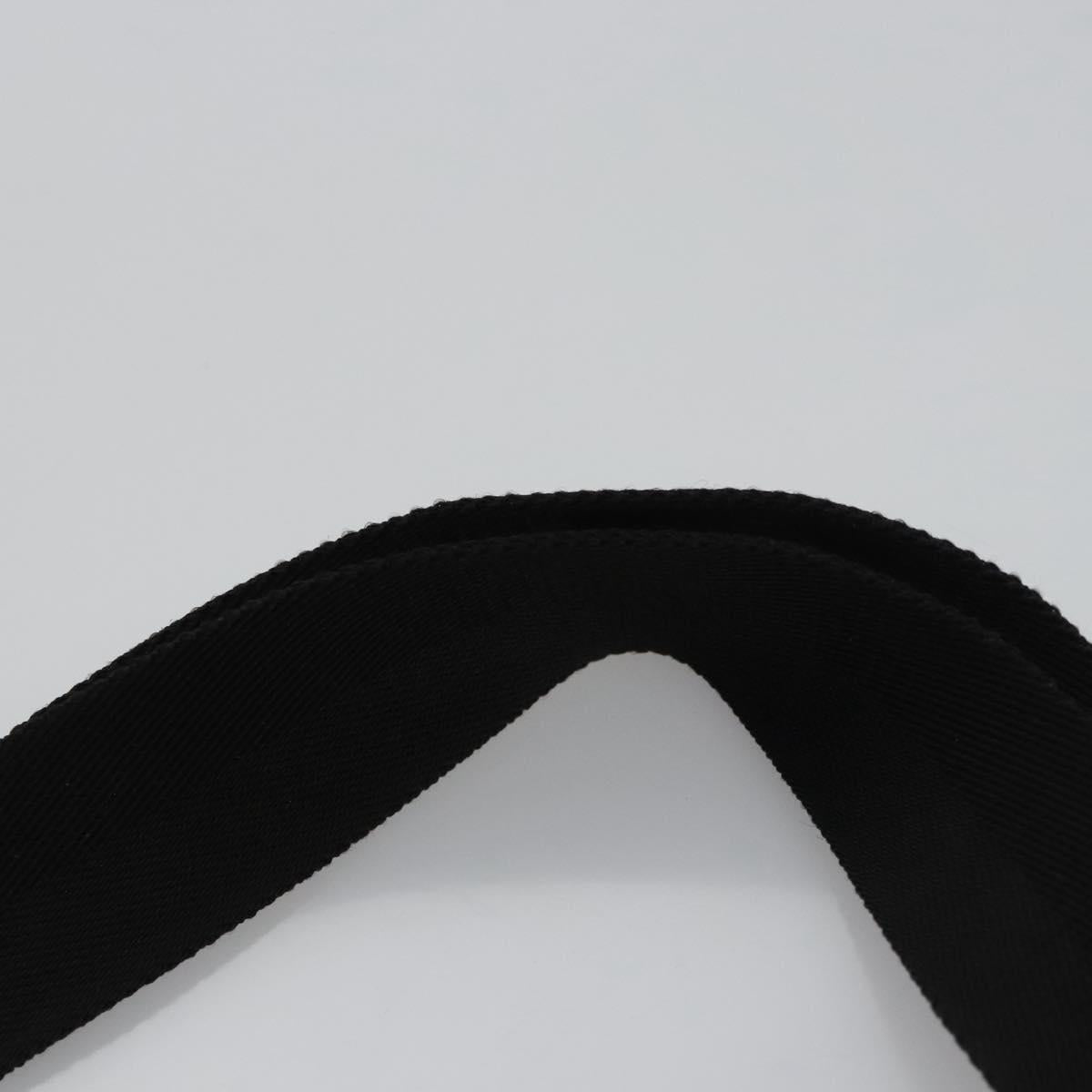 GUCCI GG Canvas Waist bag Black Silver 28566 Auth hk2128