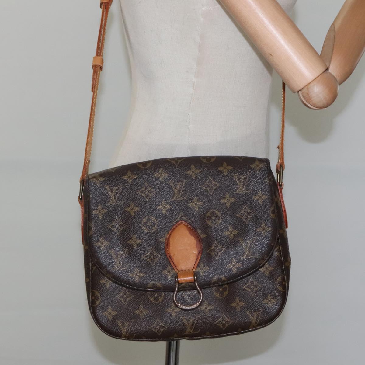 LOUIS VUITTON Monogram Saint Cloud GM Shoulder Bag M51242 LV Auth hk2231