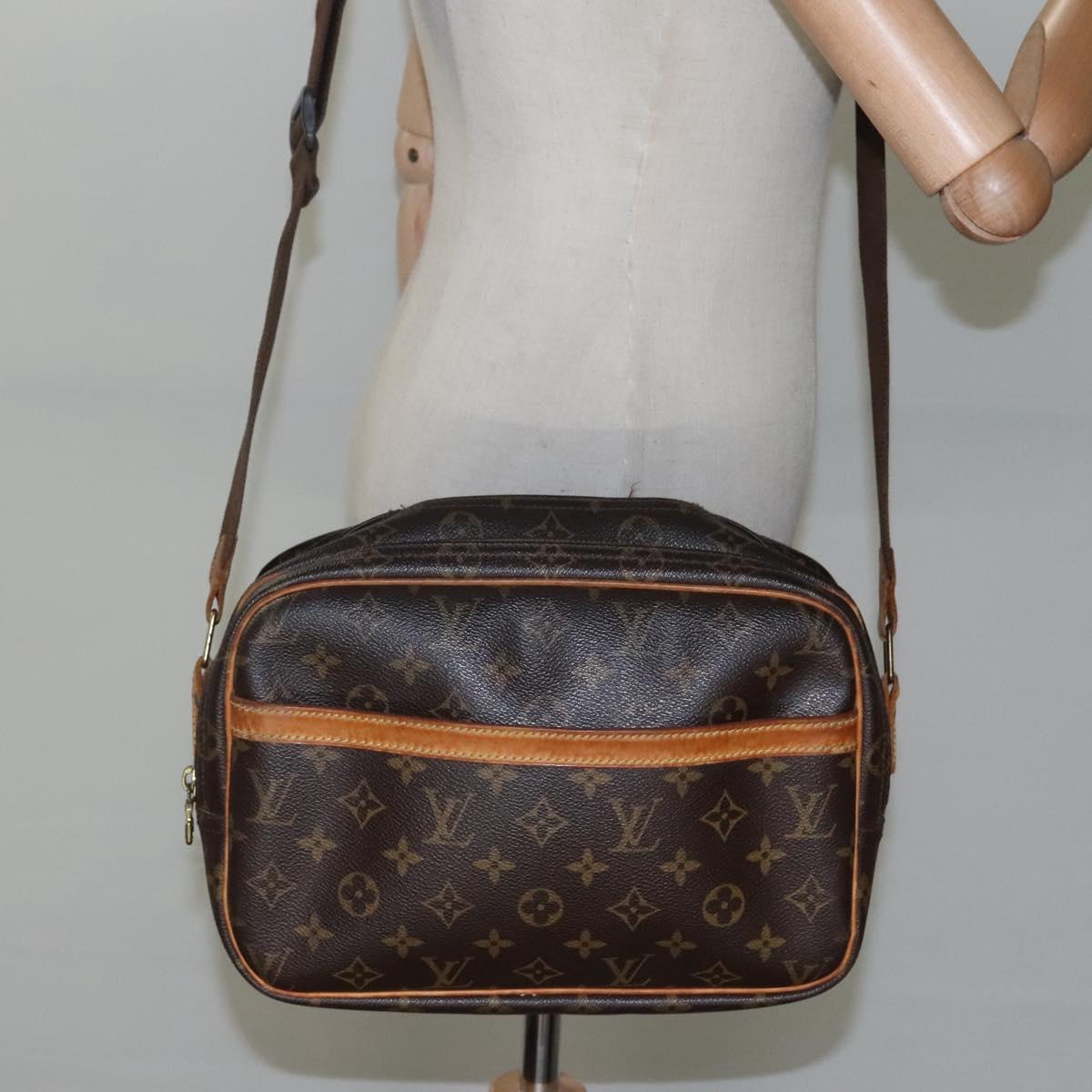 LOUIS VUITTON Monogram Reporter PM Shoulder Bag M45254 LV Auth hk2234