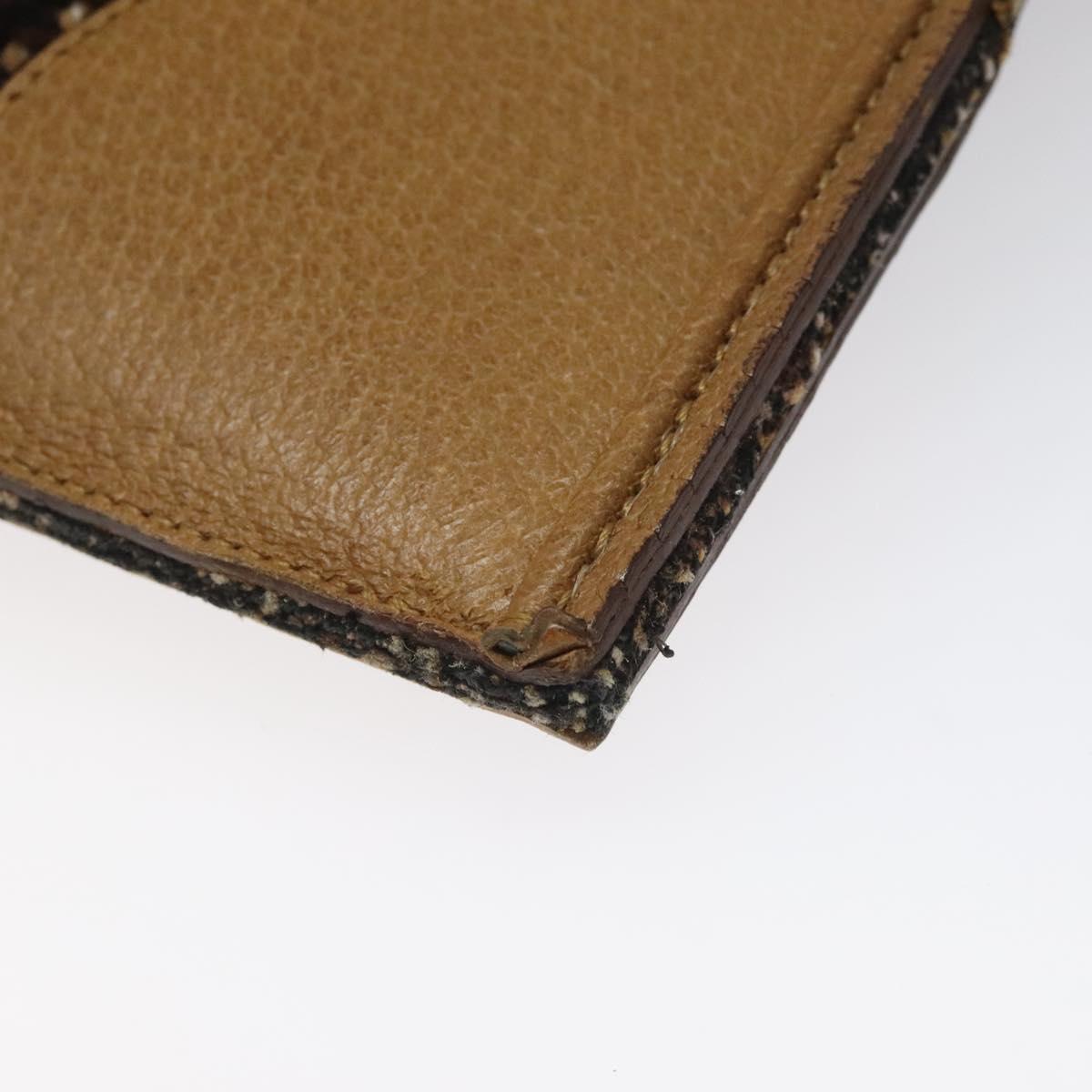 PRADA Hand Bag Wool Brown Auth hk2259