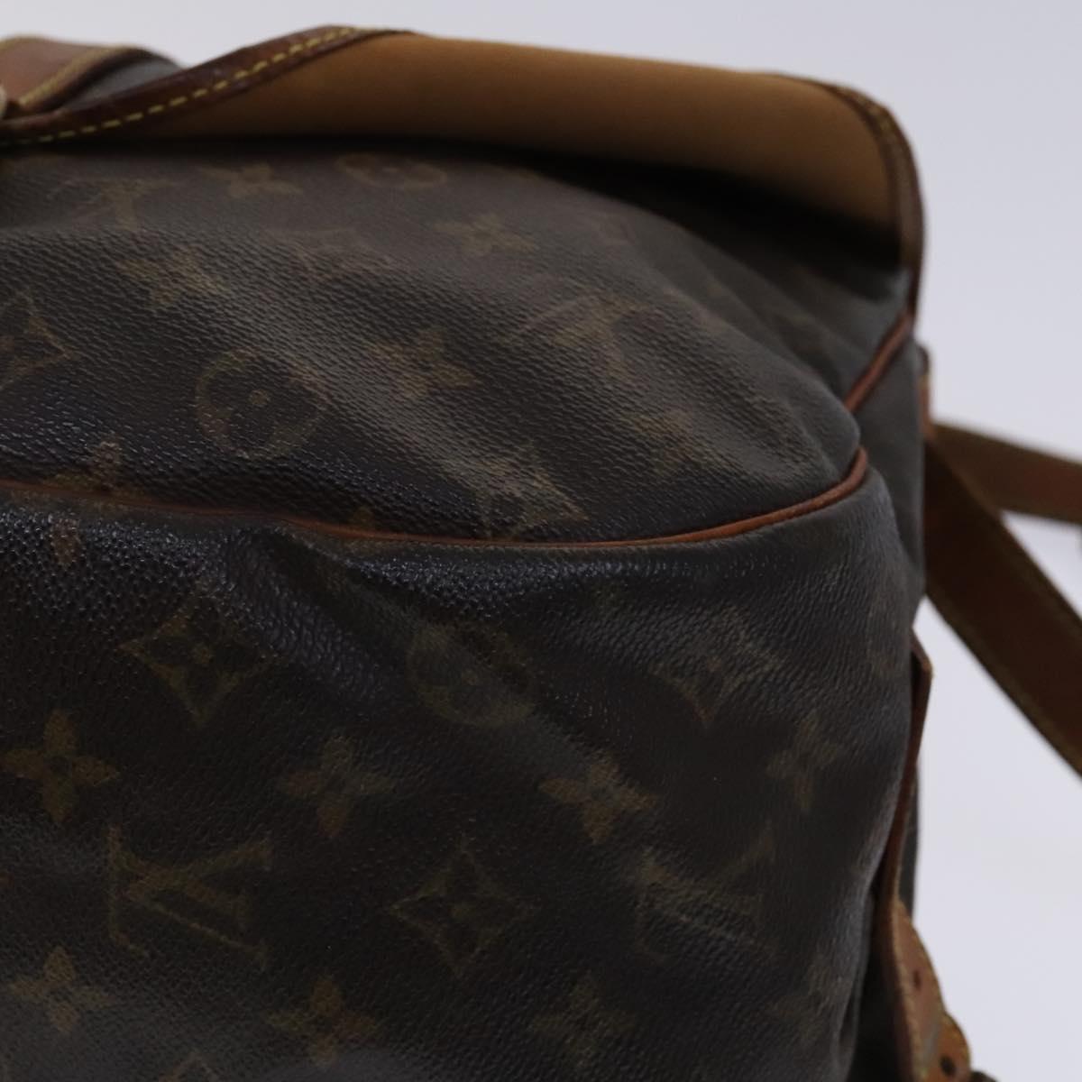 LOUIS VUITTON Monogram Saumur 35 Shoulder Bag M42254 LV Auth hk2284