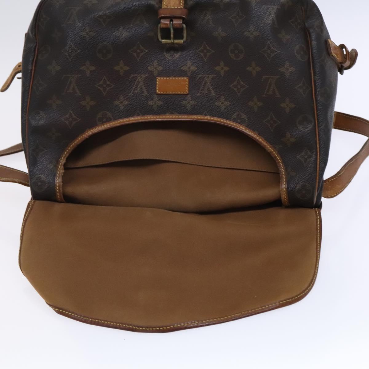LOUIS VUITTON Monogram Saumur 35 Shoulder Bag M42254 LV Auth hk2284
