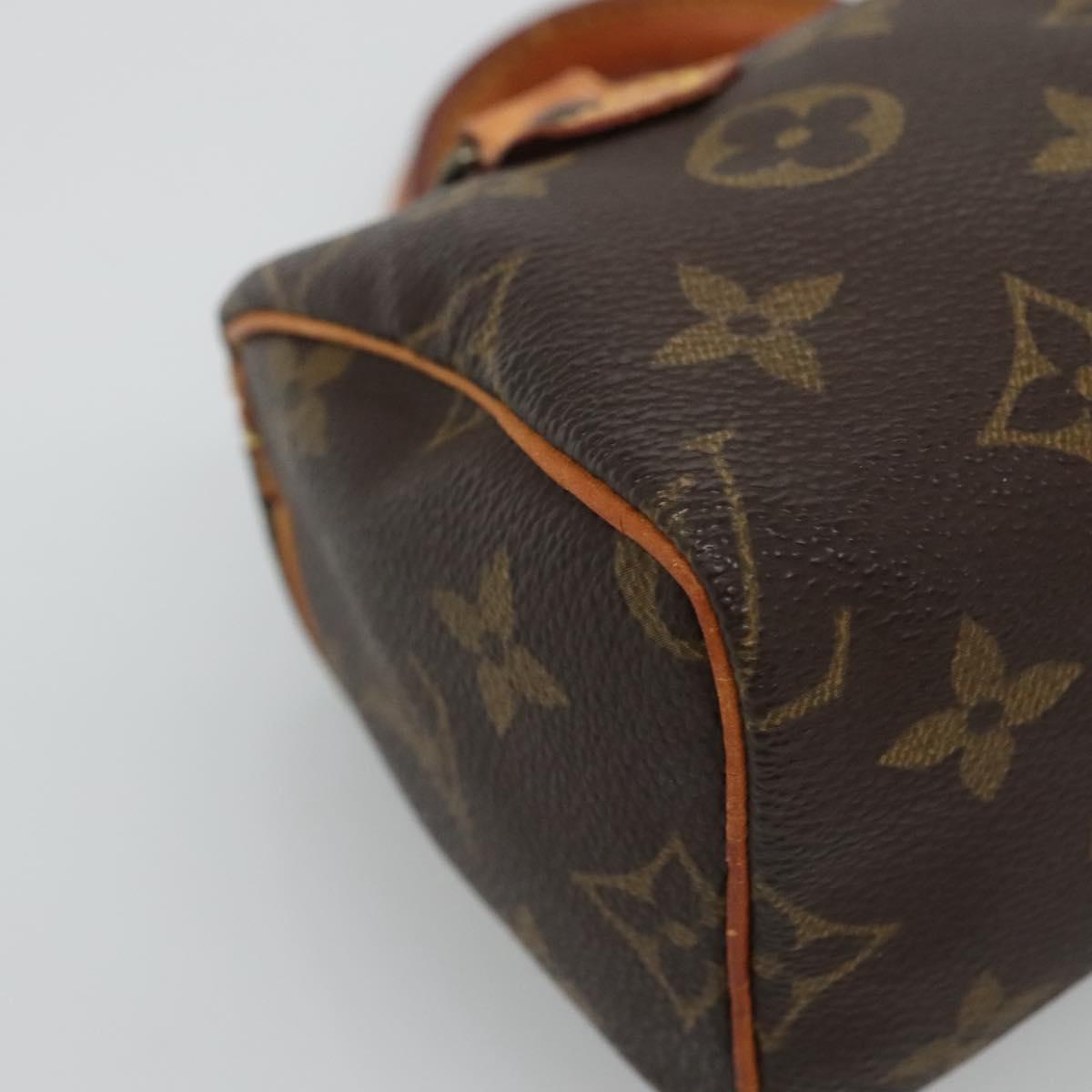 LOUIS VUITTON Monogram Mini Speedy Hand Bag M41534 LV Auth hk2286