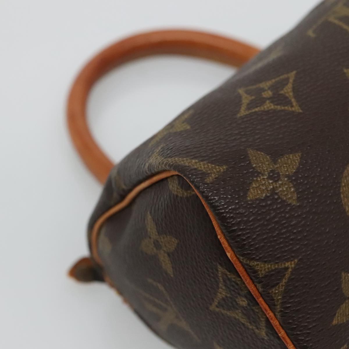 LOUIS VUITTON Monogram Mini Speedy Hand Bag M41534 LV Auth hk2286