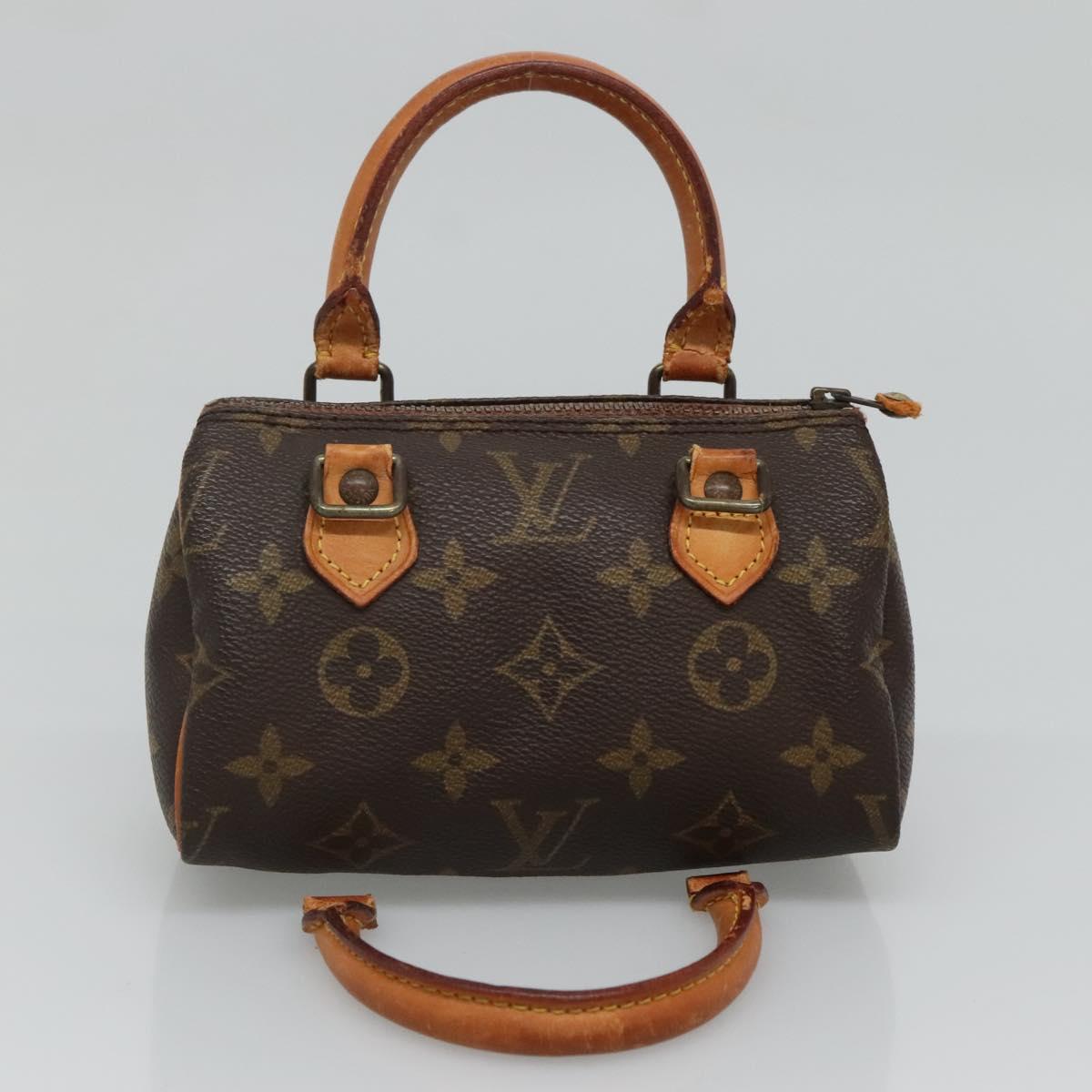 LOUIS VUITTON Monogram Mini Speedy Hand Bag M41534 LV Auth hk2286
