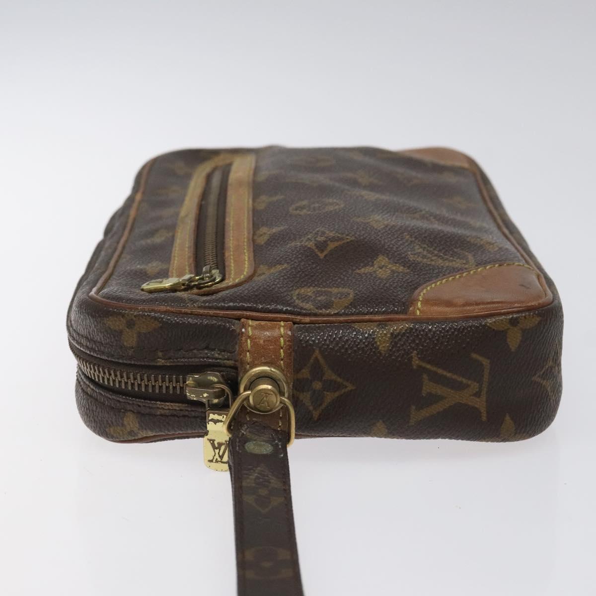 LOUIS VUITTON Monogram Marly Dragonne GM Clutch Bag M51825 LV Auth hk2292