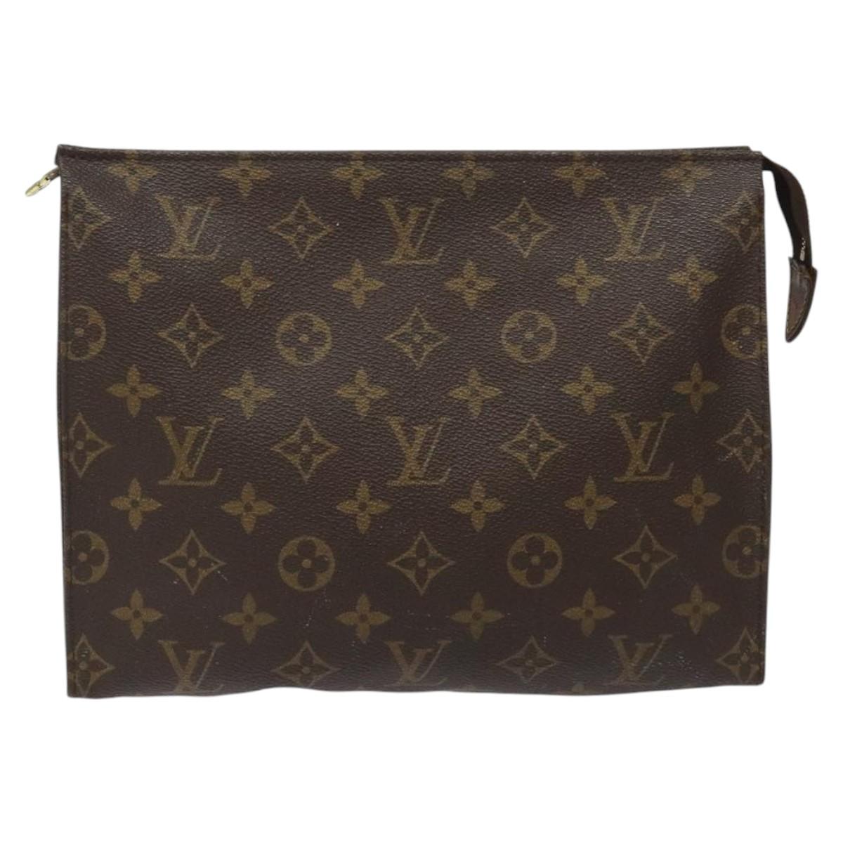LOUIS VUITTON Monogram Poche Toilette 26 Pouch M47542 LV Auth hk2297