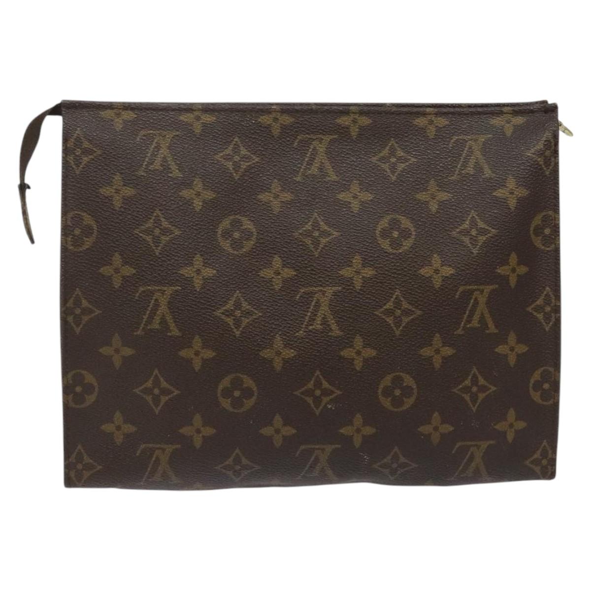 LOUIS VUITTON Monogram Poche Toilette 26 Pouch M47542 LV Auth hk2297