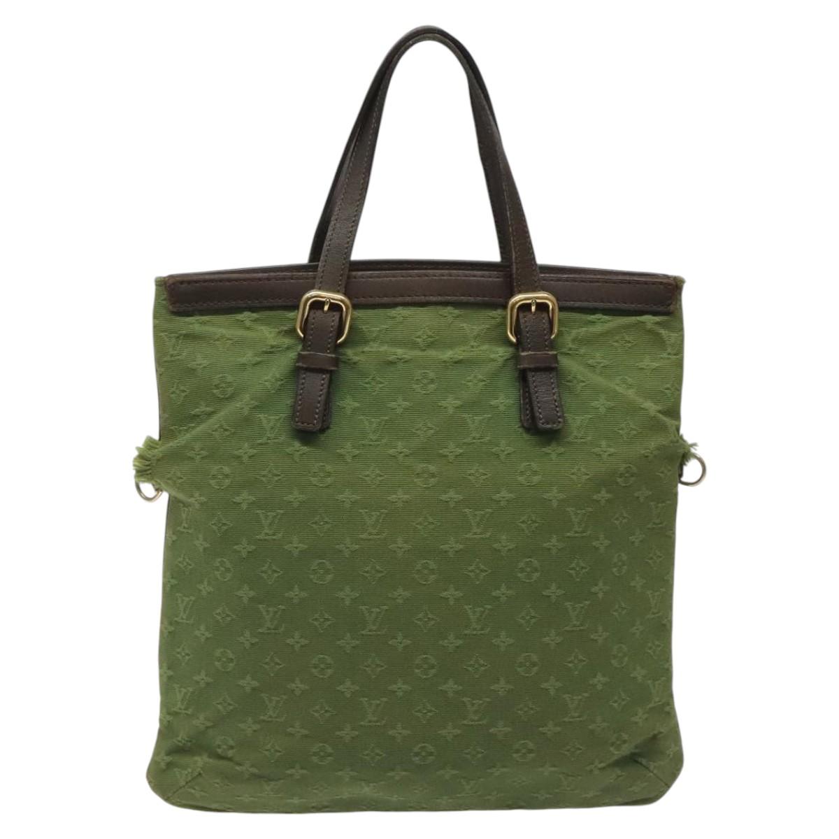 LOUIS VUITTON Monogram Mini Françoise 2Way Tote Bag TST Khaki M92422 Auth hk2313