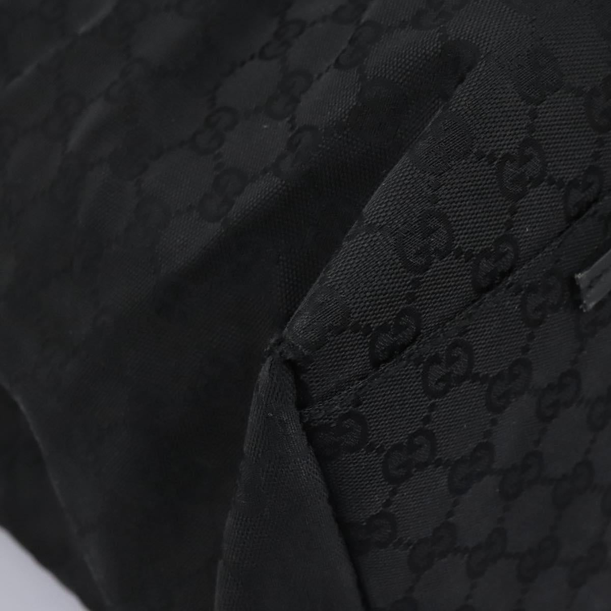 GUCCI GG Canvas Shoulder Bag Black Auth hk2332