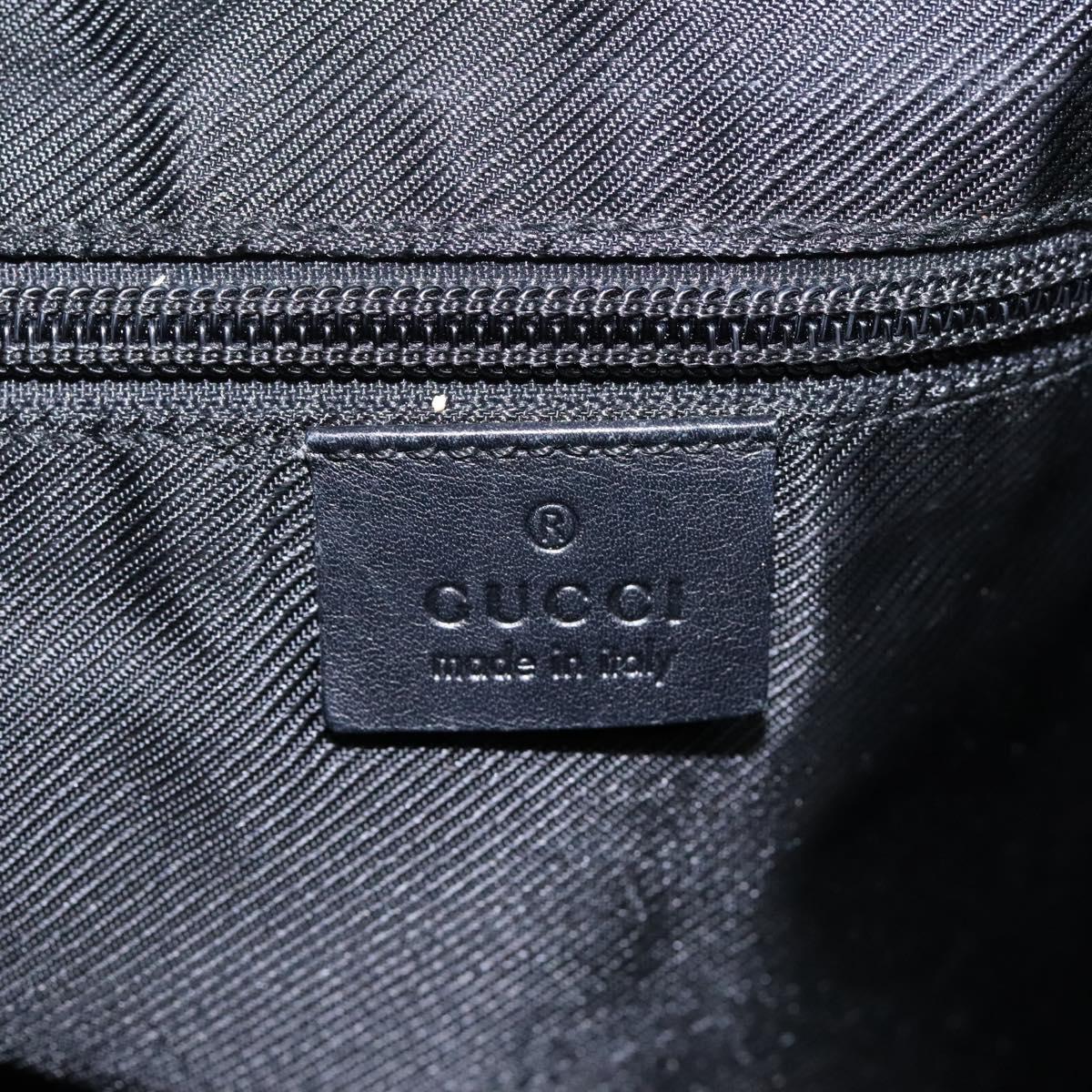 GUCCI GG Canvas Shoulder Bag Black Auth hk2332
