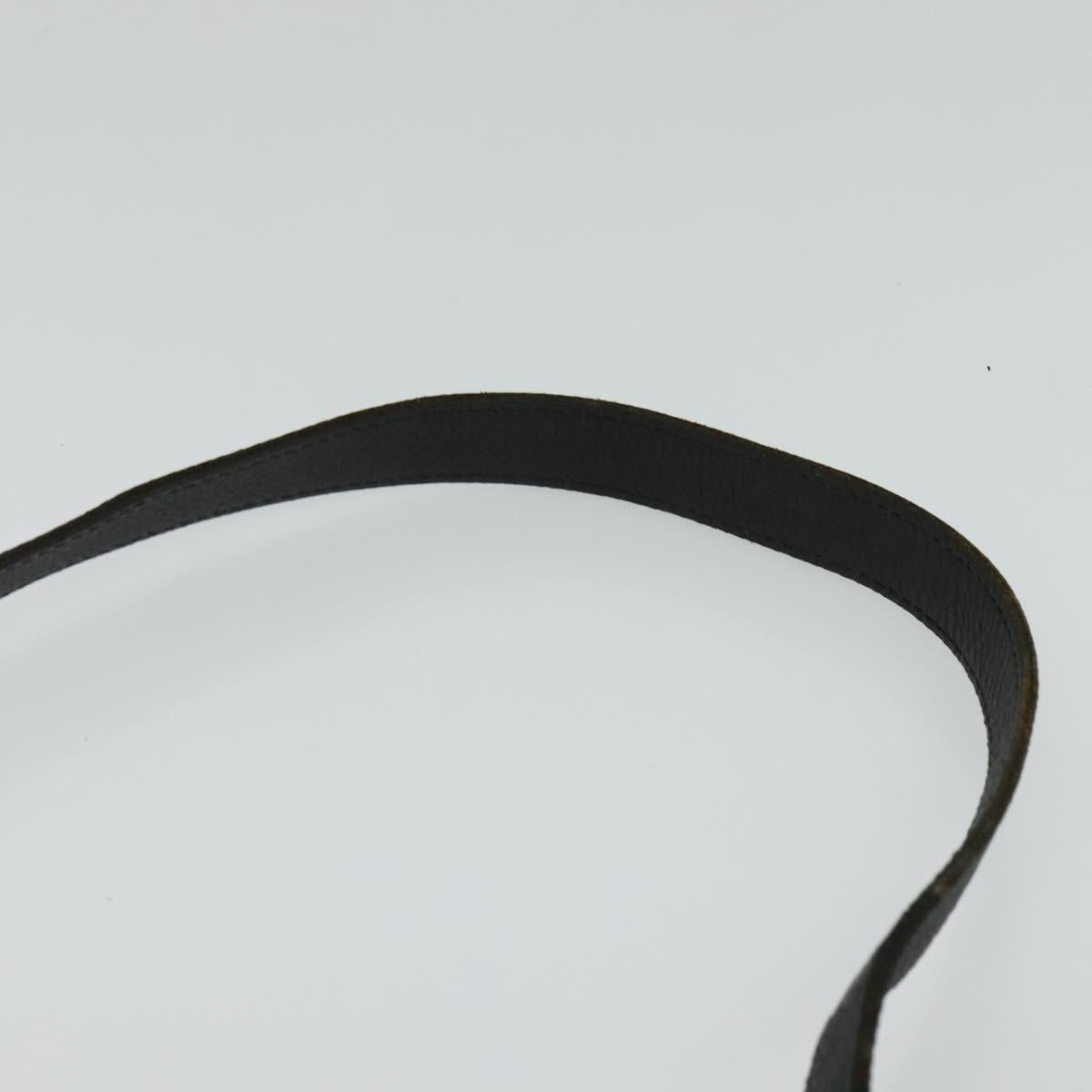 Burberrys Nova Check Shoulder Bag Canvas Leather Beige Black Auth hk2348