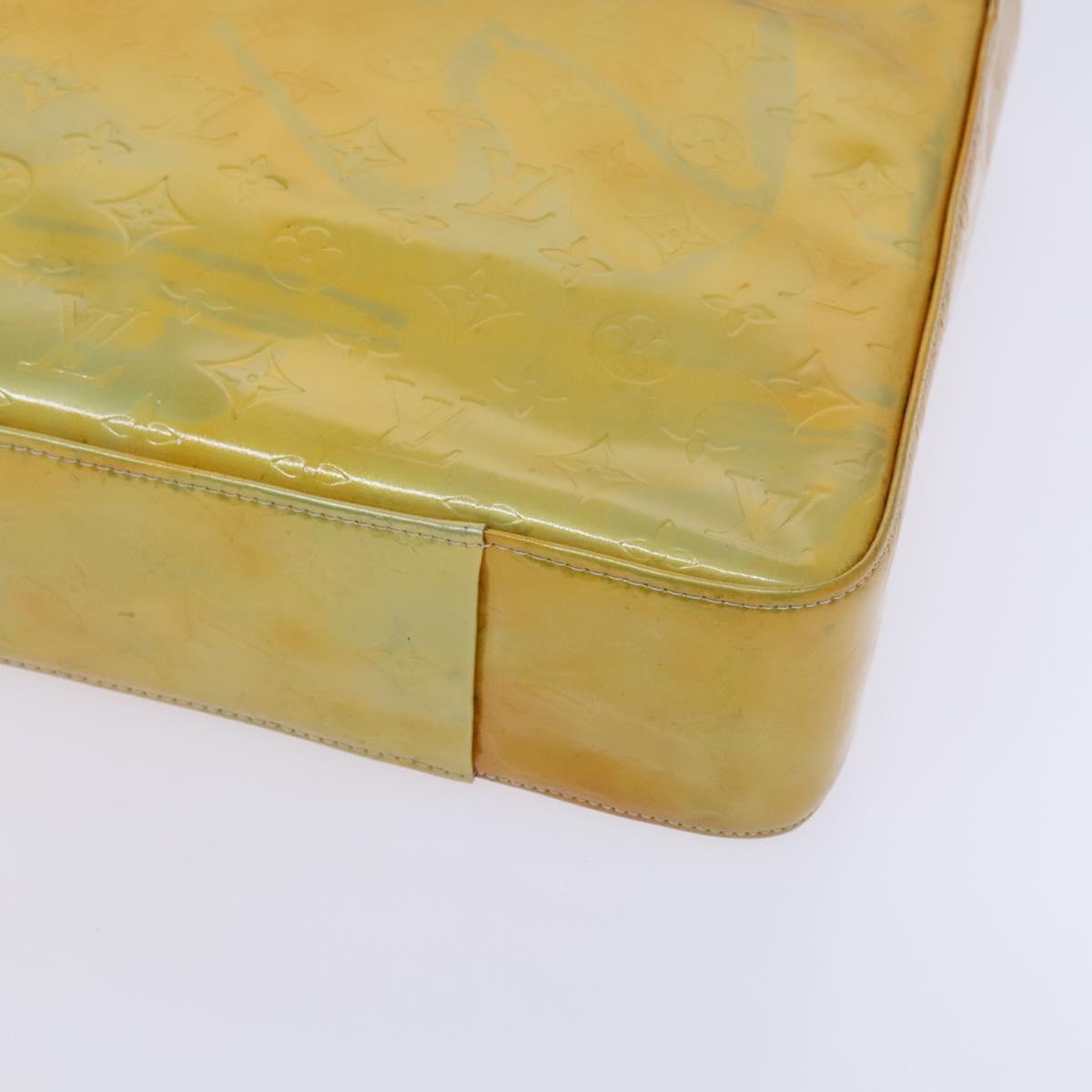 LOUIS VUITTON Monogram Vernis Columbus Tote Bag Gris M91028 LV Auth hk2353