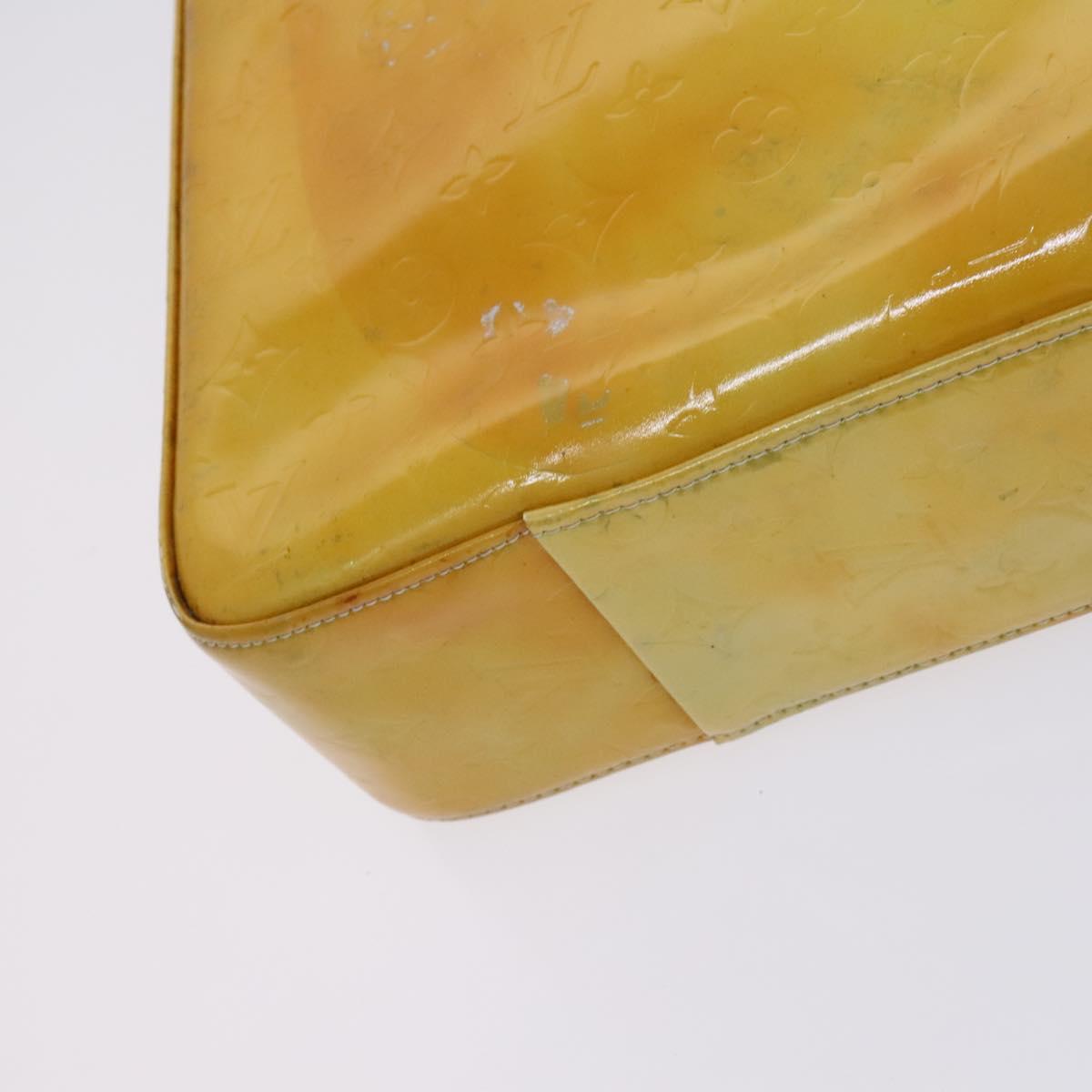 LOUIS VUITTON Monogram Vernis Columbus Tote Bag Gris M91028 LV Auth hk2353