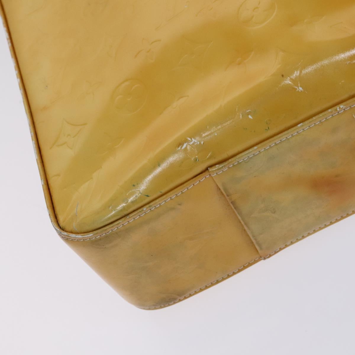 LOUIS VUITTON Monogram Vernis Columbus Tote Bag Gris M91028 LV Auth hk2354