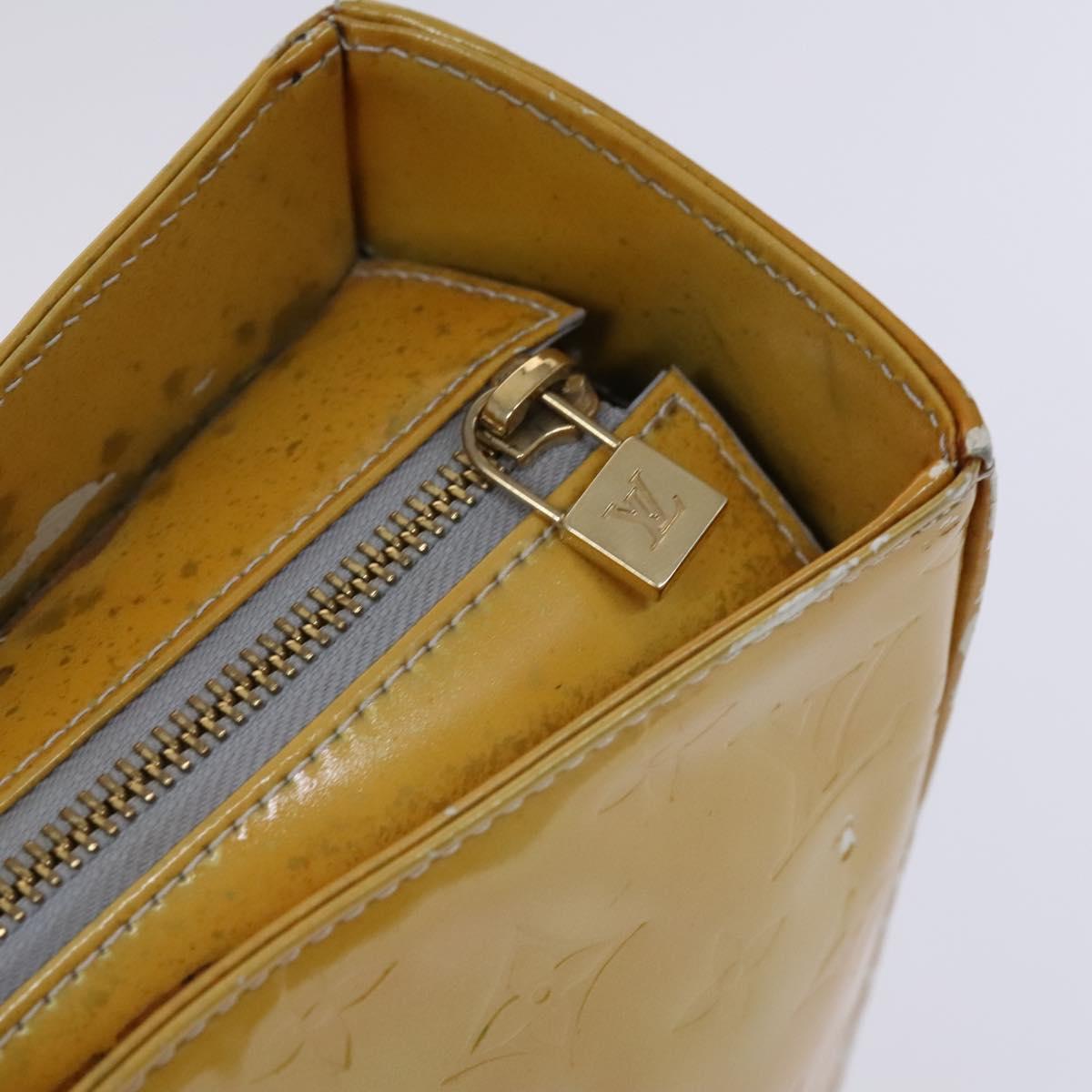 LOUIS VUITTON Monogram Vernis Columbus Tote Bag Gris M91028 LV Auth hk2354