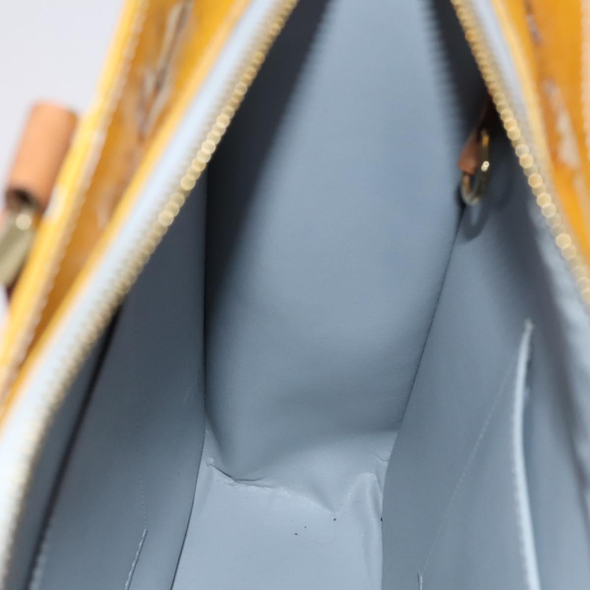 LOUIS VUITTON Monogram Vernis Columbus Tote Bag Gris M91028 LV Auth hk2354