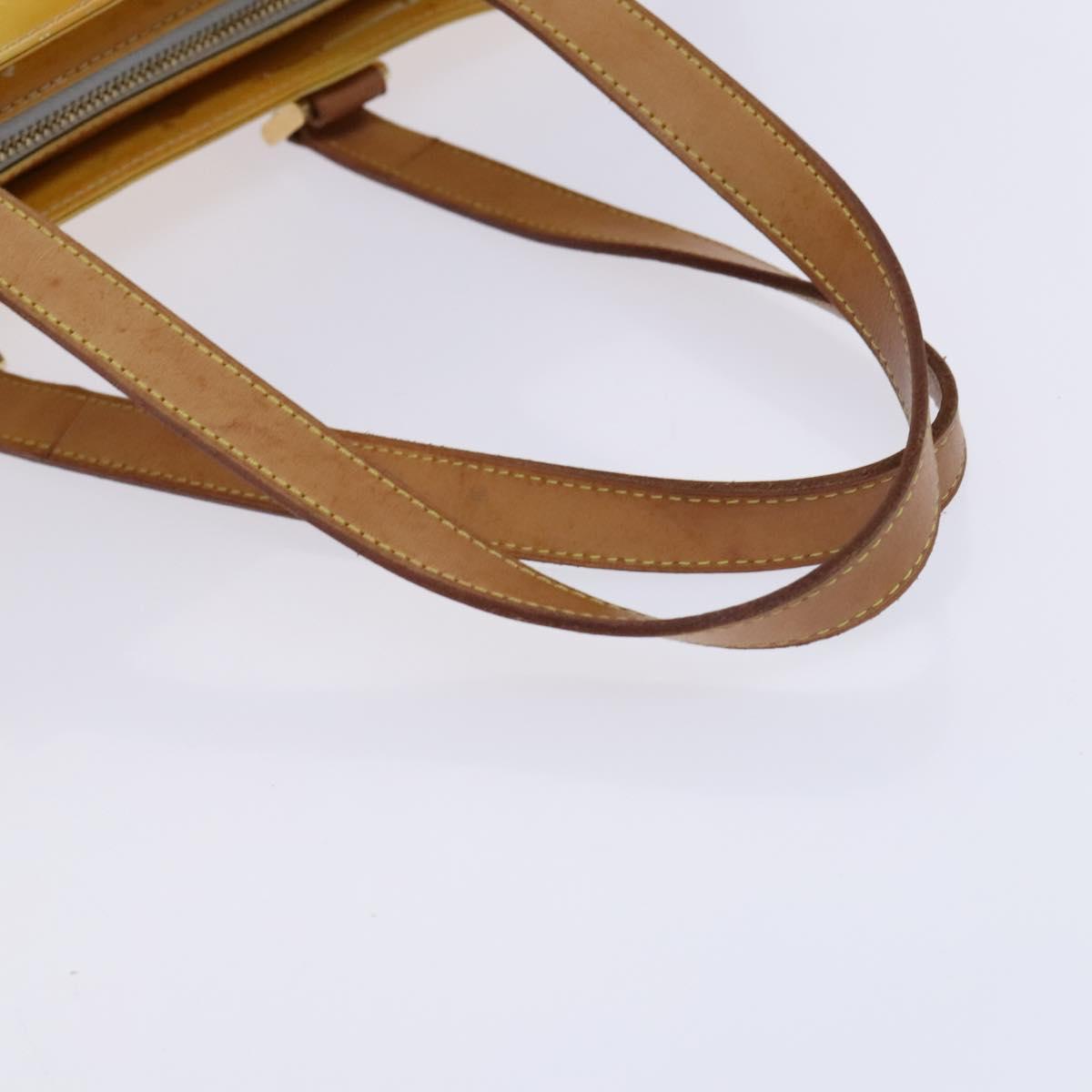 LOUIS VUITTON Monogram Vernis Columbus Tote Bag Gris M91028 LV Auth hk2354