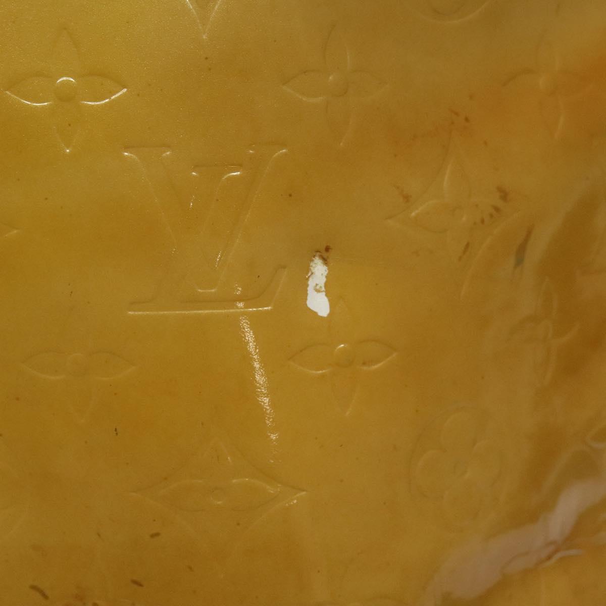 LOUIS VUITTON Monogram Vernis Houston Hand Bag Beige M91004 LV Auth hk2355