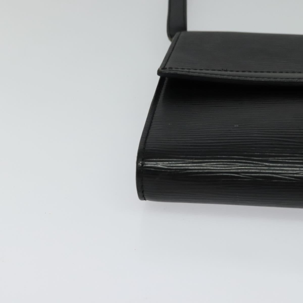 LOUIS VUITTON Epi Pochette Arche Shoulder Bag Black Noir M52572 LV Auth hk2361