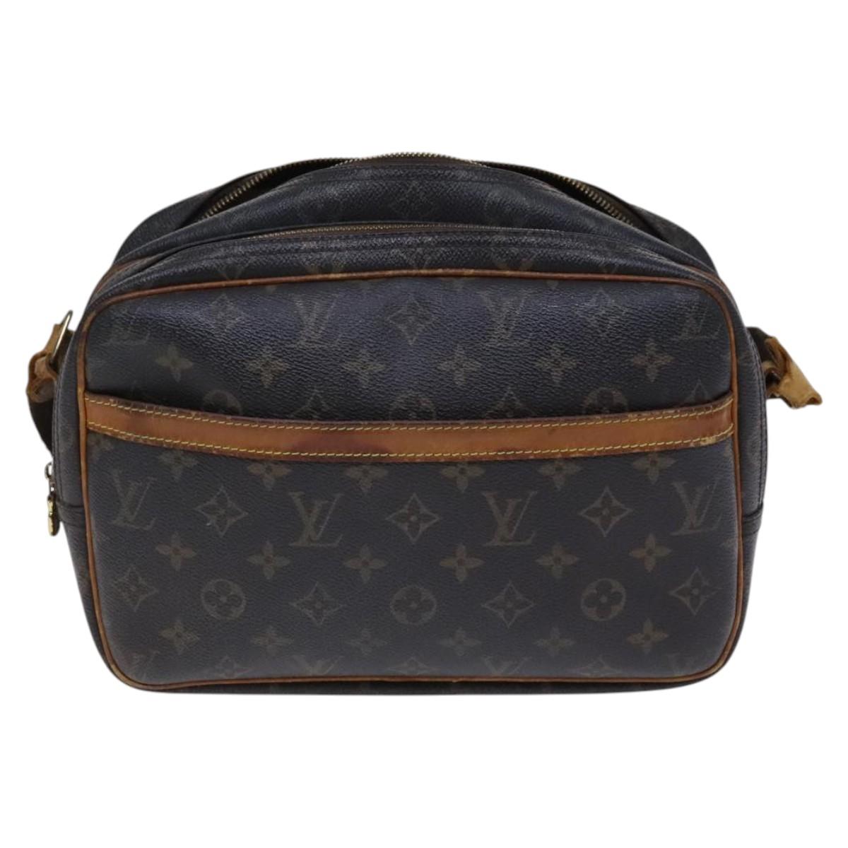 LOUIS VUITTON Monogram Reporter PM Shoulder Bag M45254 LV Auth hk2367
