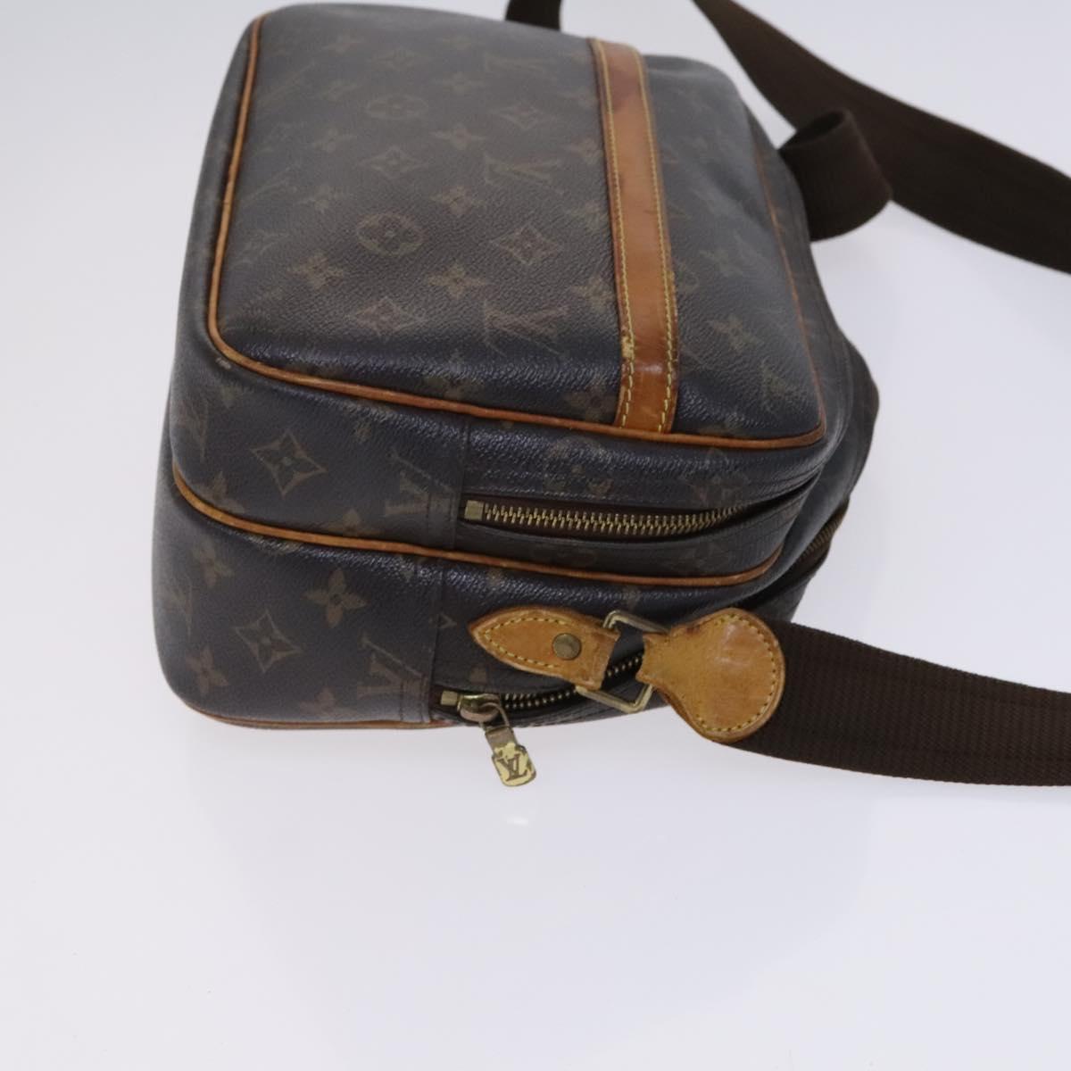 LOUIS VUITTON Monogram Reporter PM Shoulder Bag M45254 LV Auth hk2367