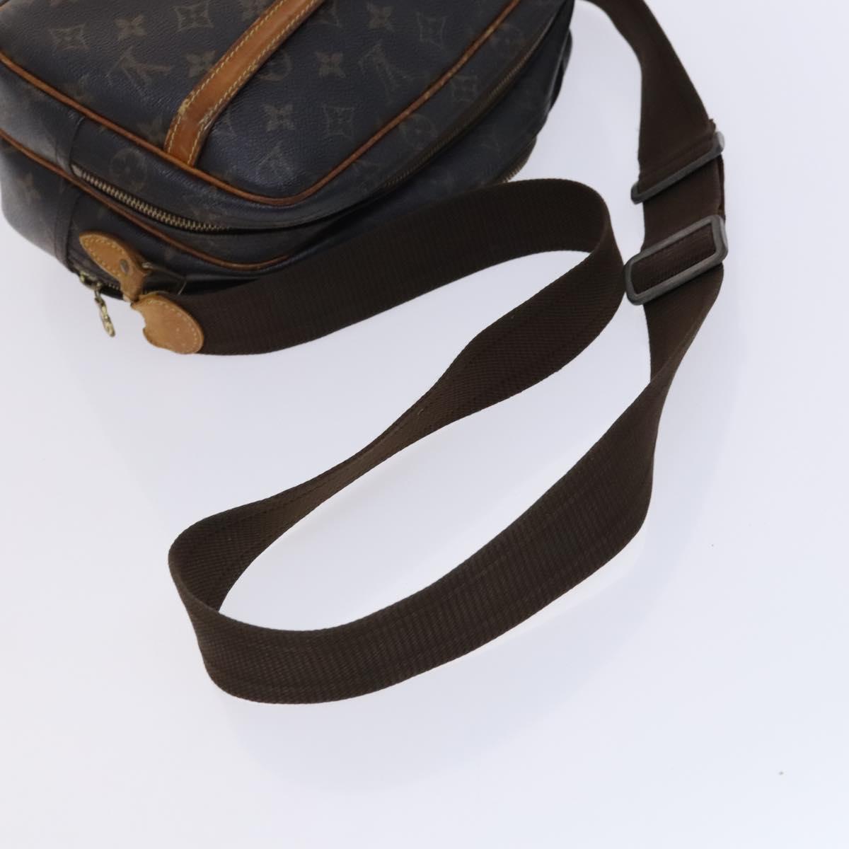 LOUIS VUITTON Monogram Reporter PM Shoulder Bag M45254 LV Auth hk2367