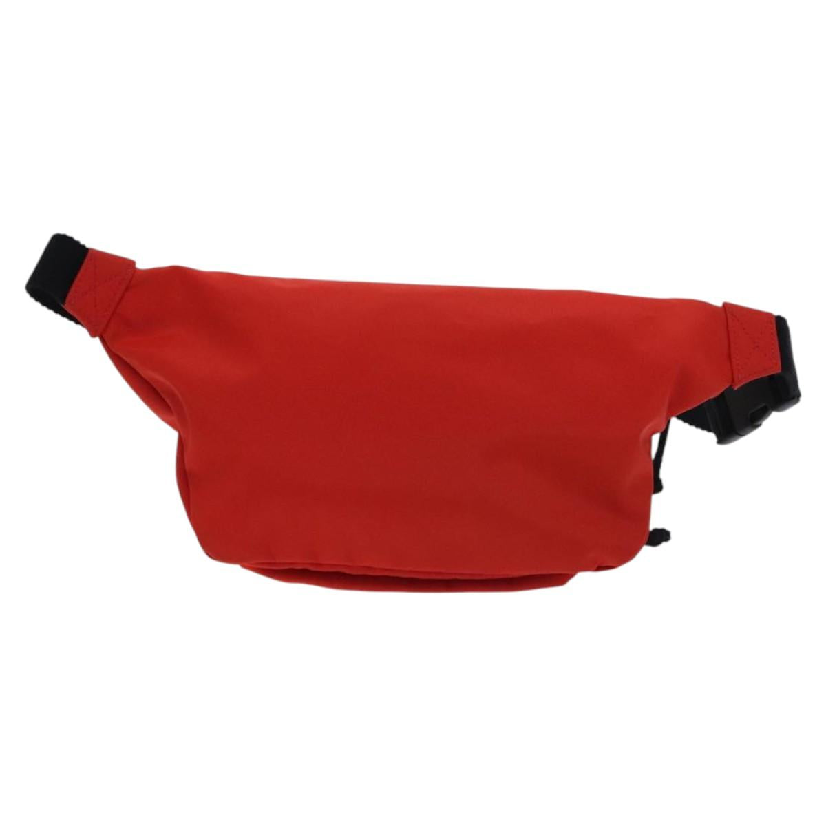 BALENCIAGA Wheel Waist bag Nylon Red 533009 Auth hk2377