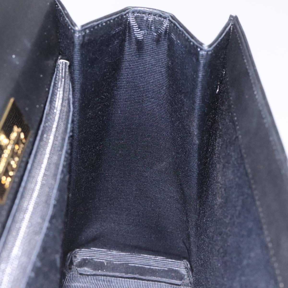 GIVENCHY Hand Bag Leather Black Auth hk2395