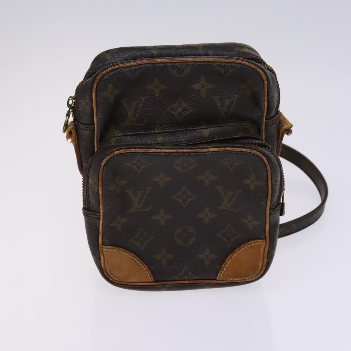 LOUIS VUITTON Monogram Vernis Shoulder Bag 5Set Gris LV Auth hk2418