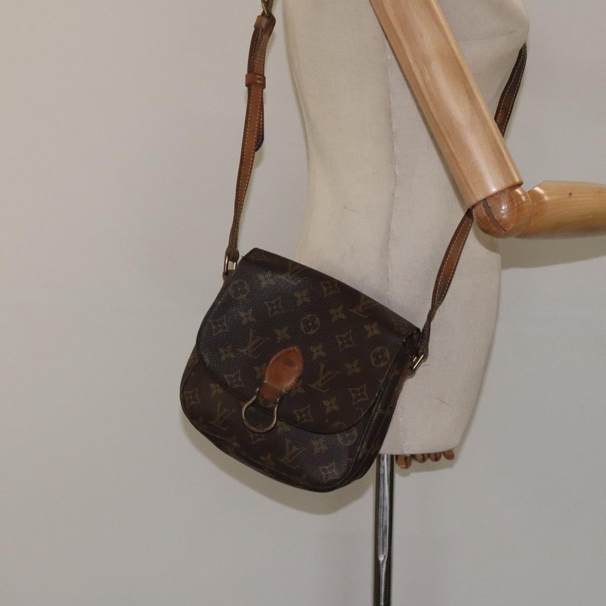 LOUIS VUITTON Monogram Saint Cloud MM Shoulder Bag M51243 LV Auth hk2429
