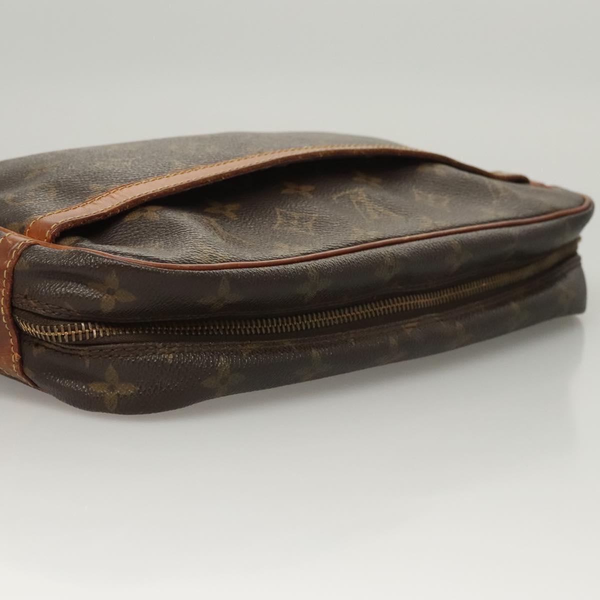 LOUIS VUITTON Monogram Compiegne 28 Clutch Bag M51845 LV Auth hk2440